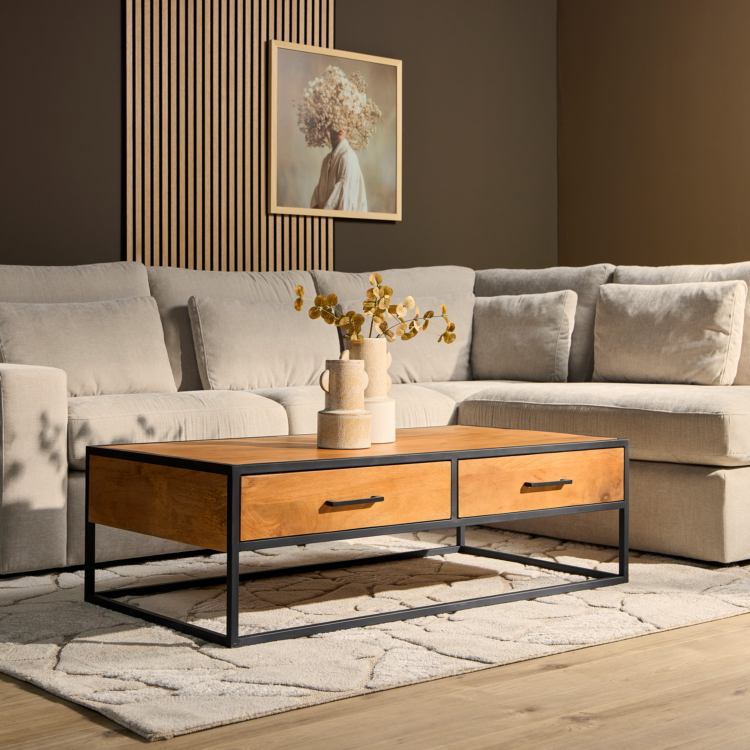 Salontafel Denver | Mangohout | 130x70 cm