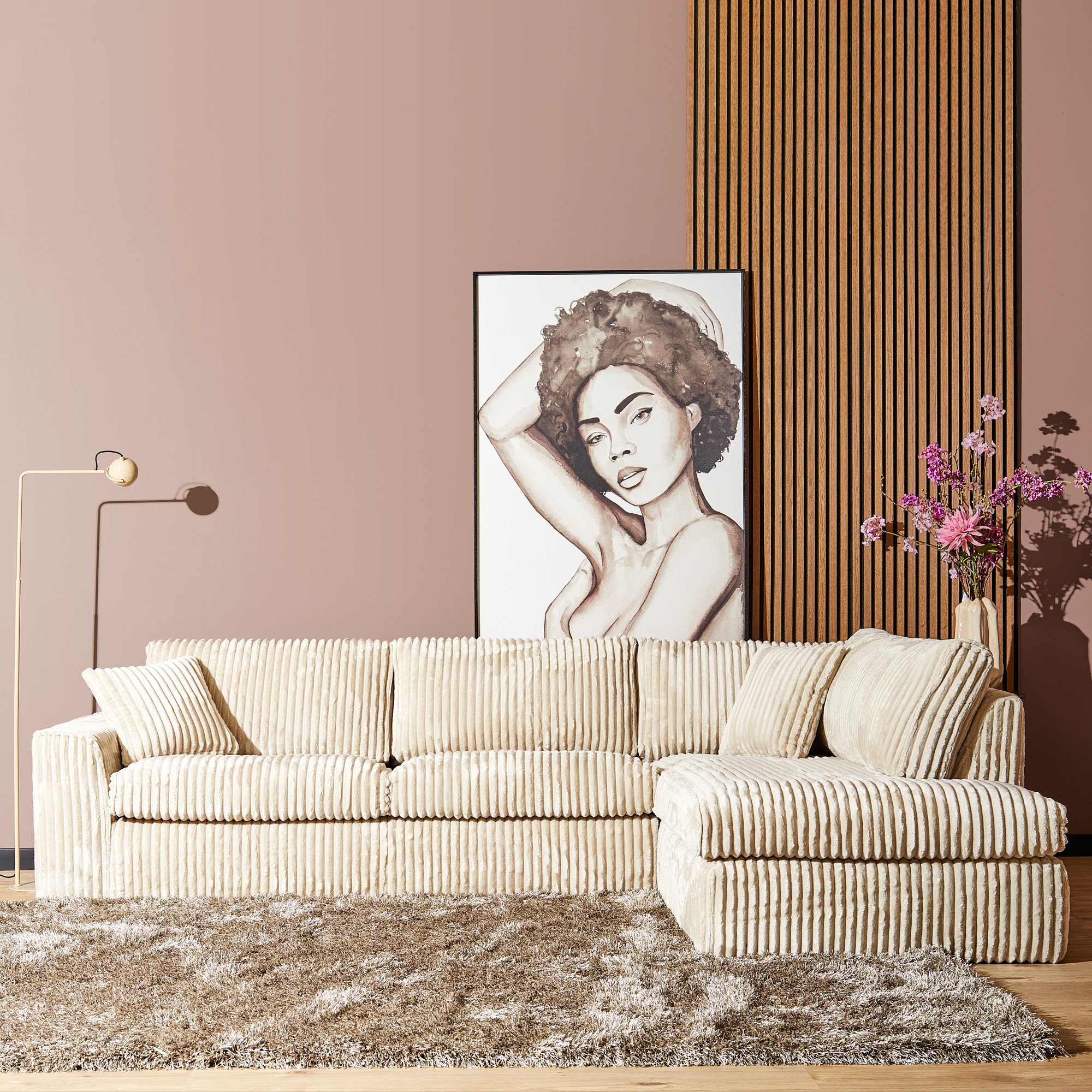 MySofa hoekbank Teddy | 2,5 zits + Divan Rechts
