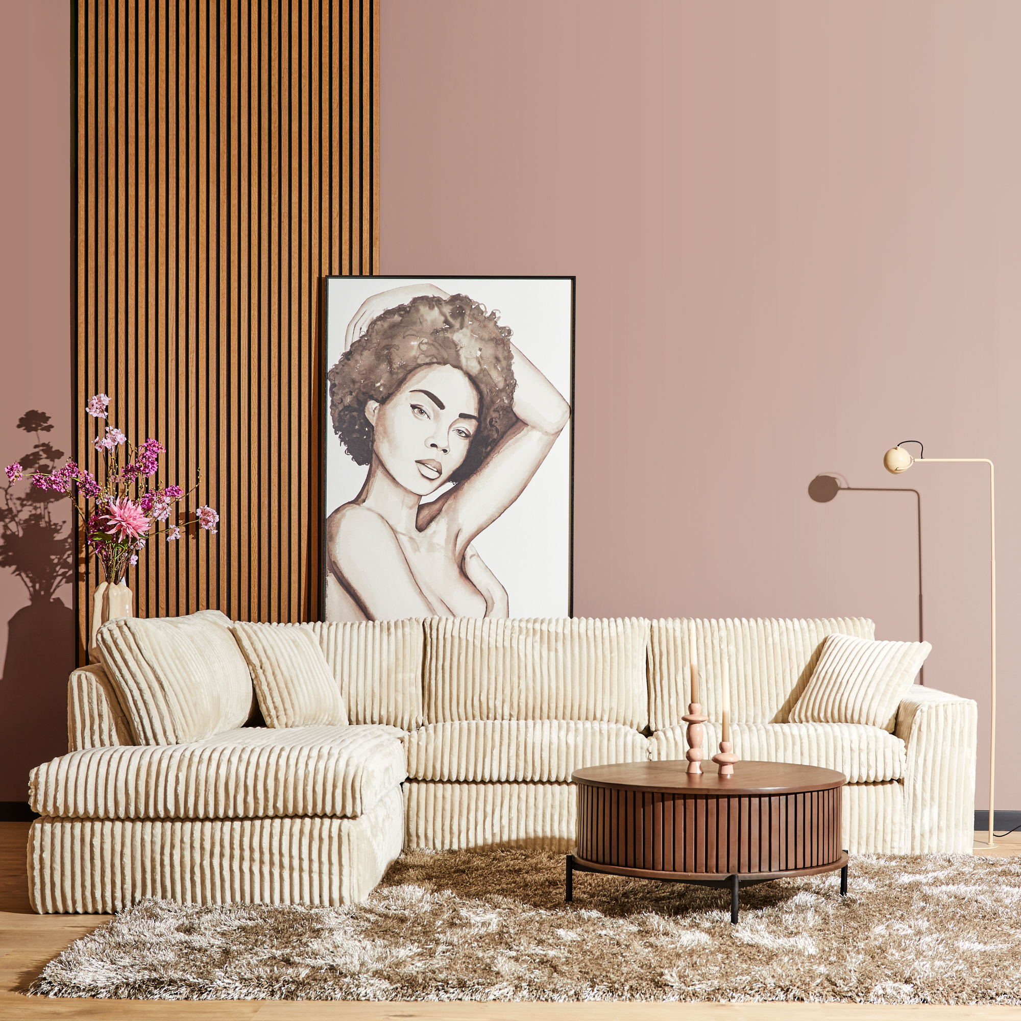 MySofa hoekbank Teddy | Divan Links + 2,5 zits