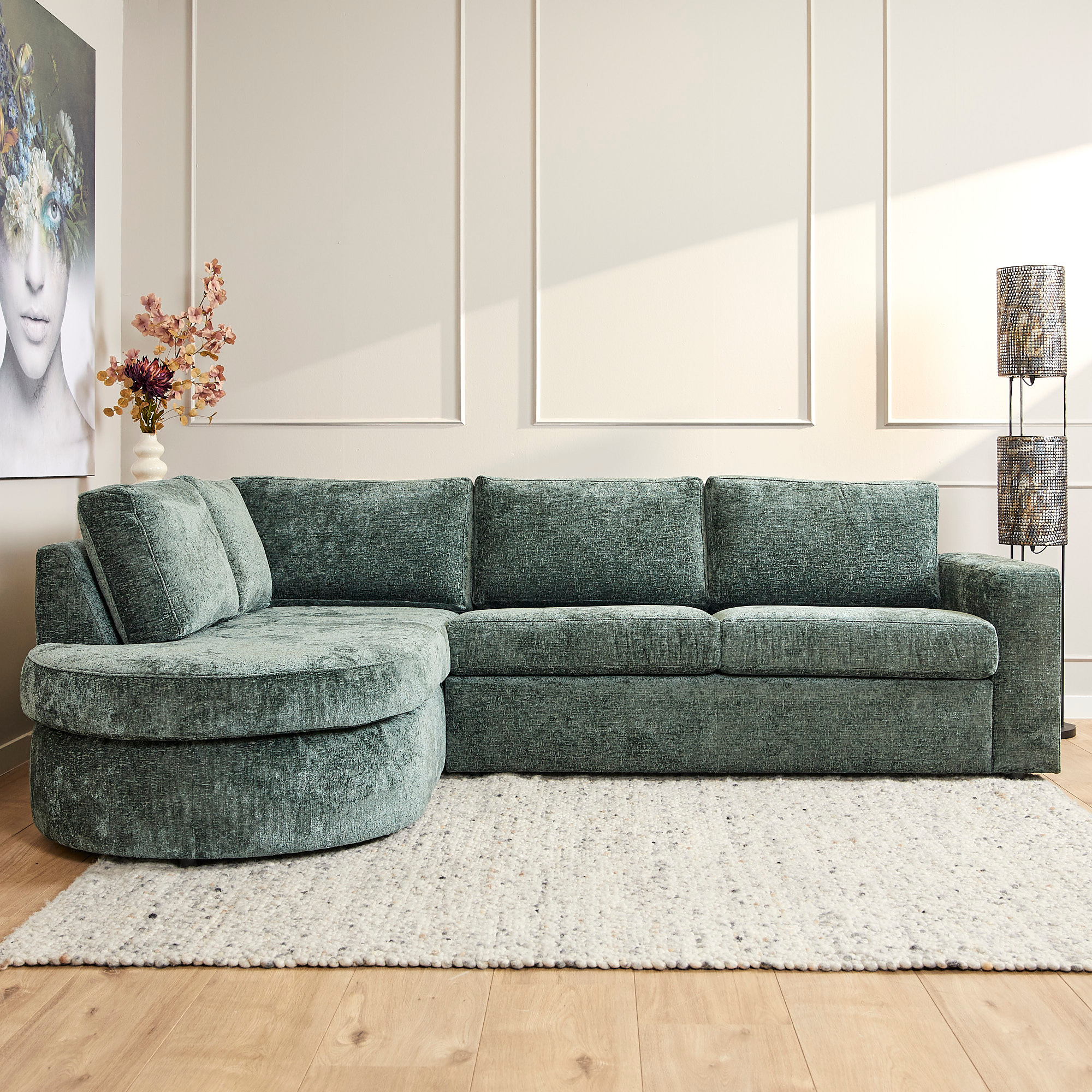 MySofa Alma | Green | Divan Links + 2,5 zits